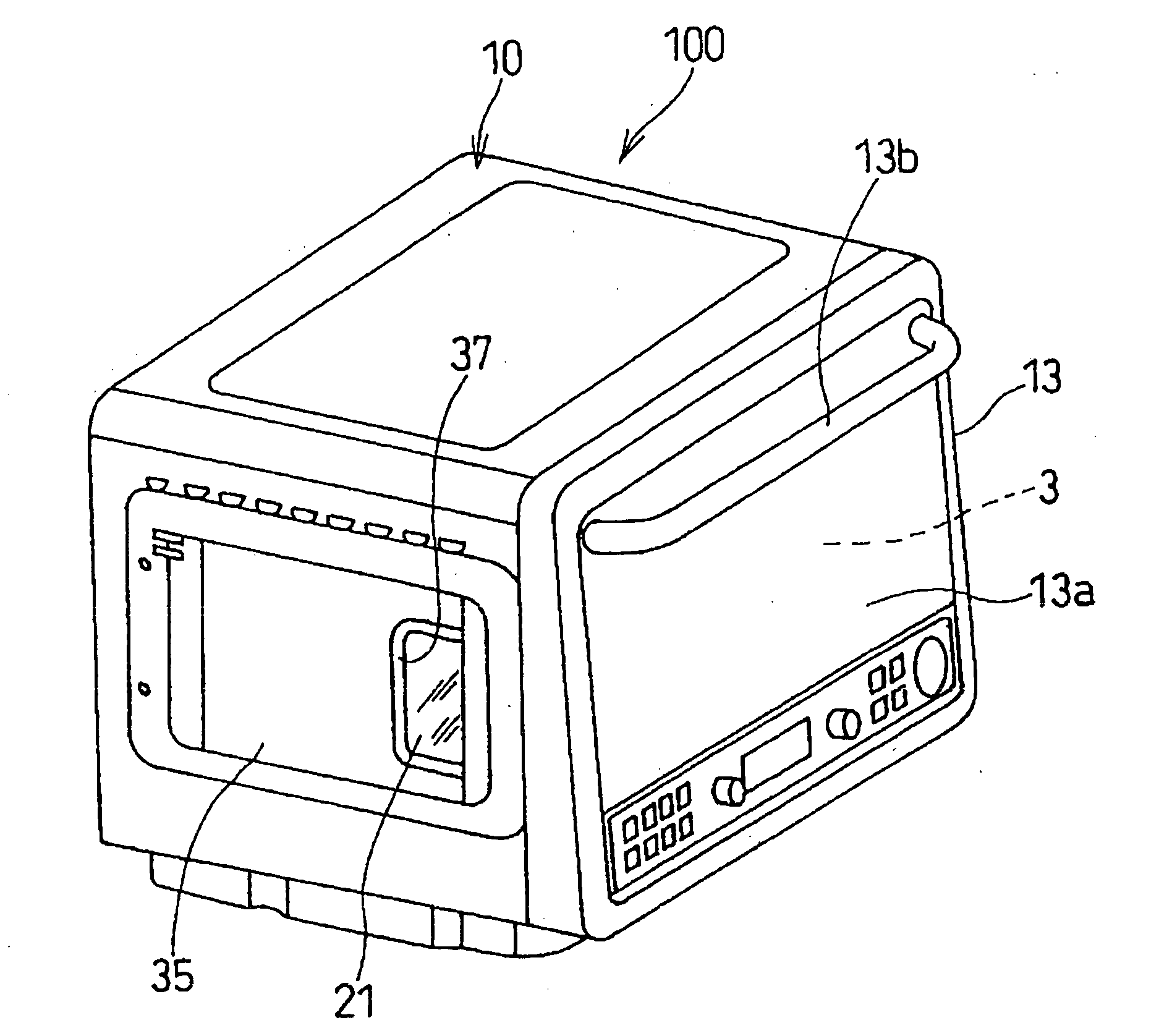 High frequency heating device with steam generating function