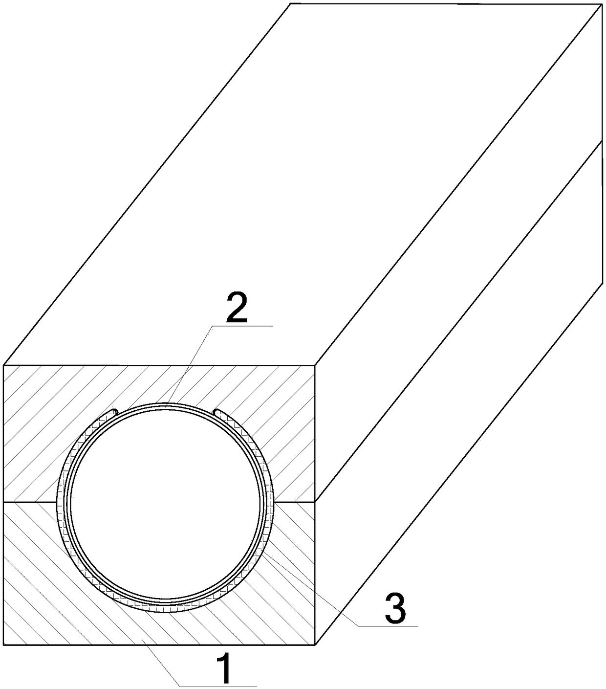 C-shaped-cross-section composite bistable-state shell structure and forming mold