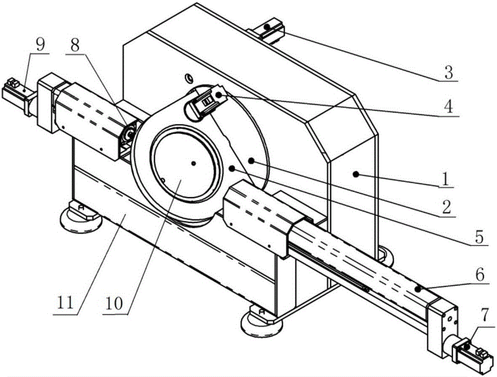 Two-freedom-degree concentric-rotating hole-lapping device of ultrahigh back-pressure glass ball