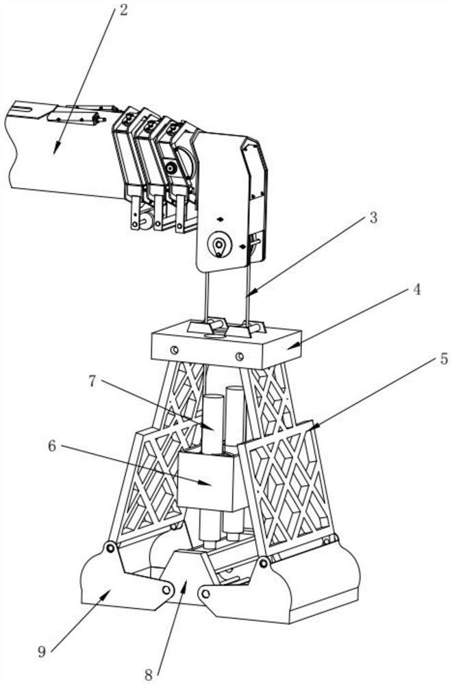 A dredging device and a crane with the dredging device