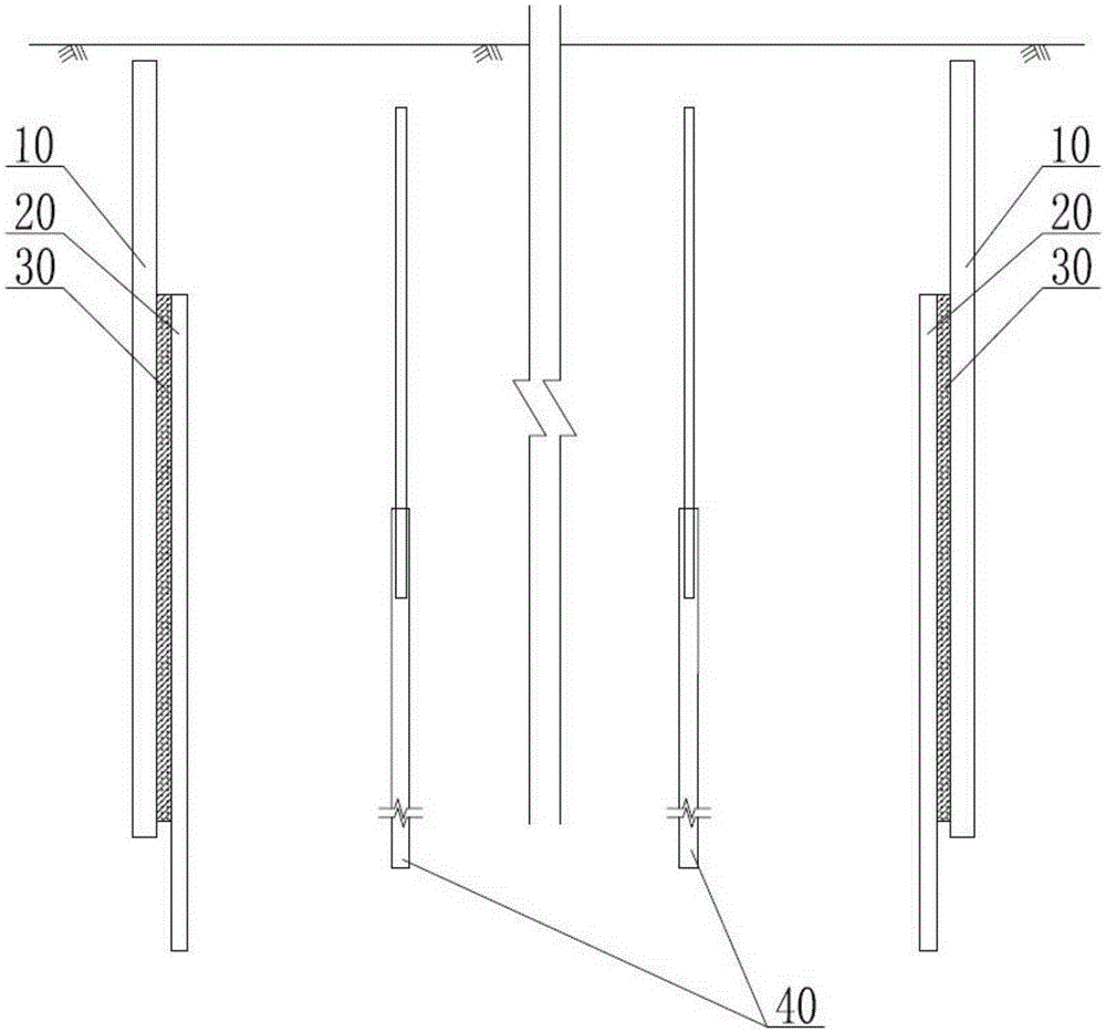 Composite retaining structure of foundation pit project and construction method thereof