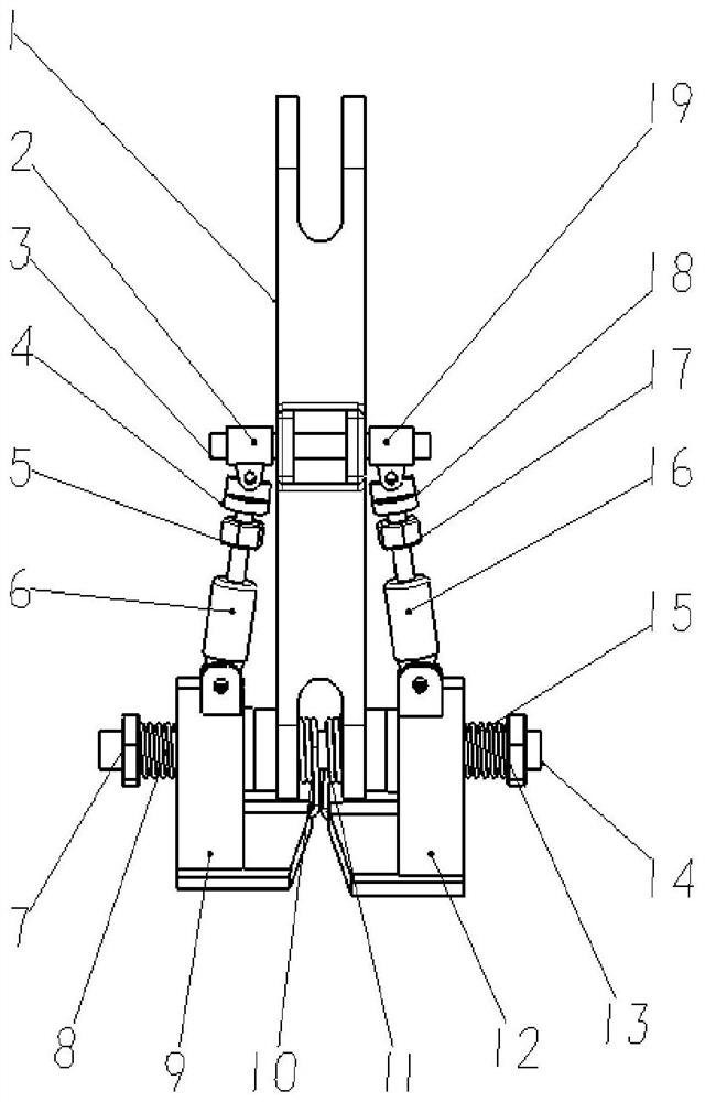 An adjustable passively stabilized mechanical foot