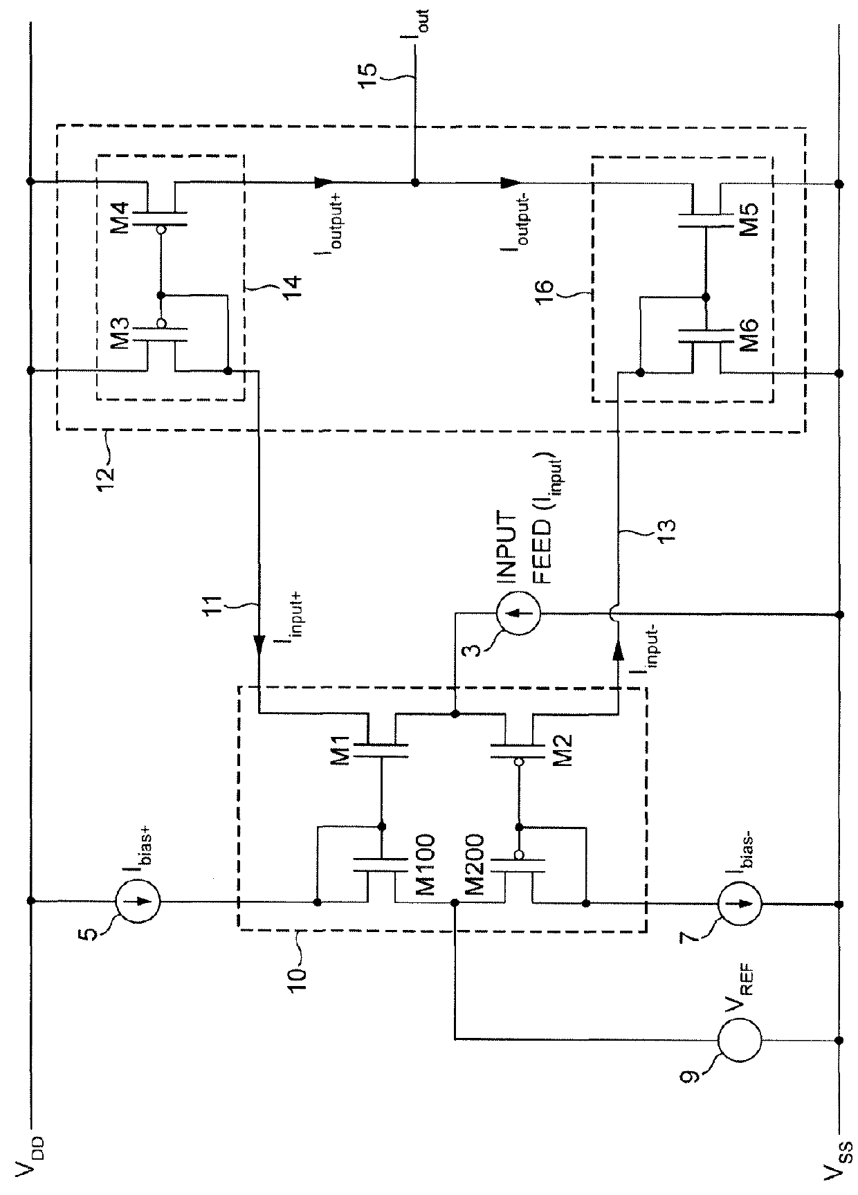 Output stage for class ab amplifier