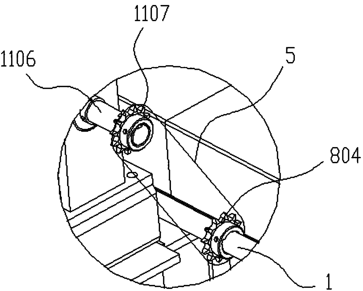 A precision adjustable circular tube automatic polishing machine