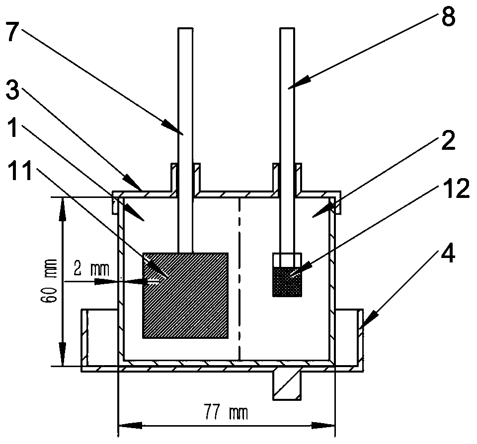 Nickel-metal hydride battery sample preparation method for synchrotron radiation XRD in-situ test technology