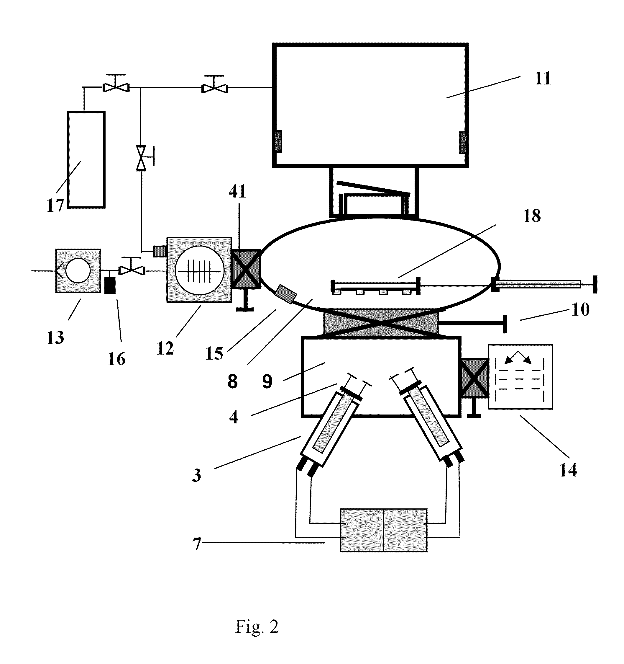 High vacuum in-situ refining method for high-purity materials and an apparatus thereof