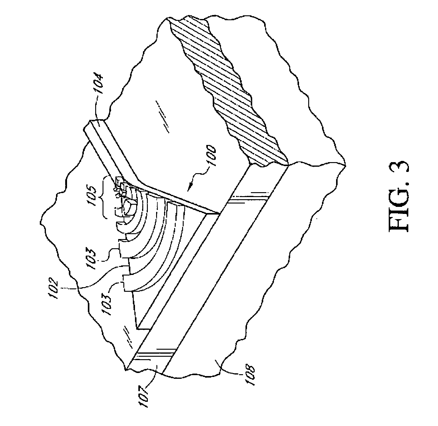 Optical waveguide grating coupler with varying scatter cross sections