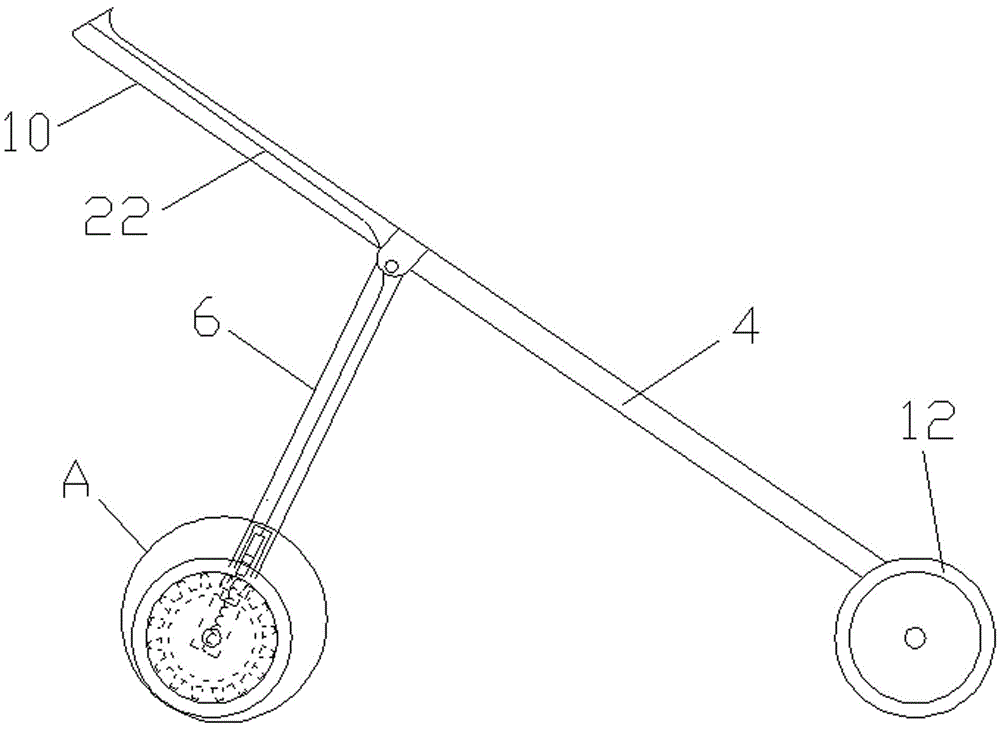 Automatic brake mechanism of baby carriage