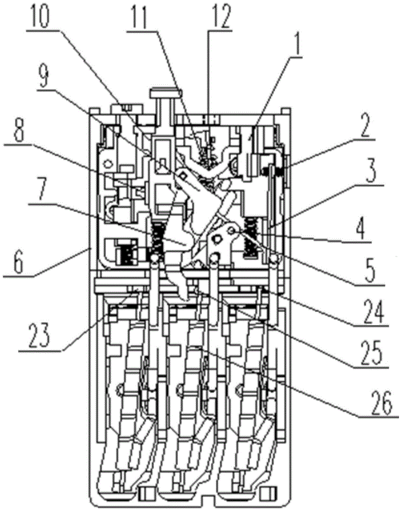 Thermal relay temperature compensation structure