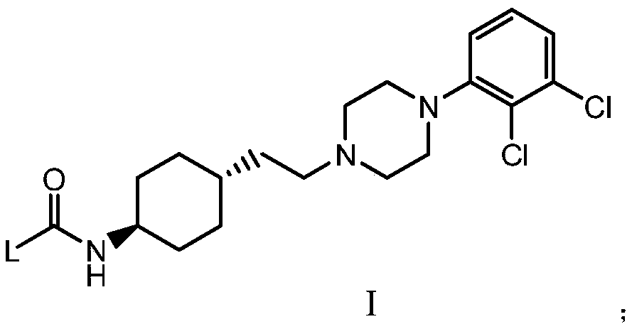 Cyclohexane amine D3/D2 receptor partial agonist