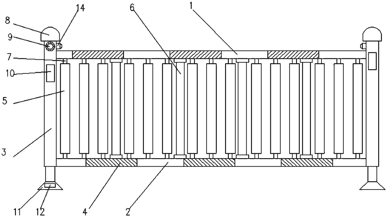 Electric installation type protection fence