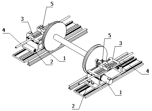 High-precision wheel set positioning and transferring mechanism for railway vehicle production