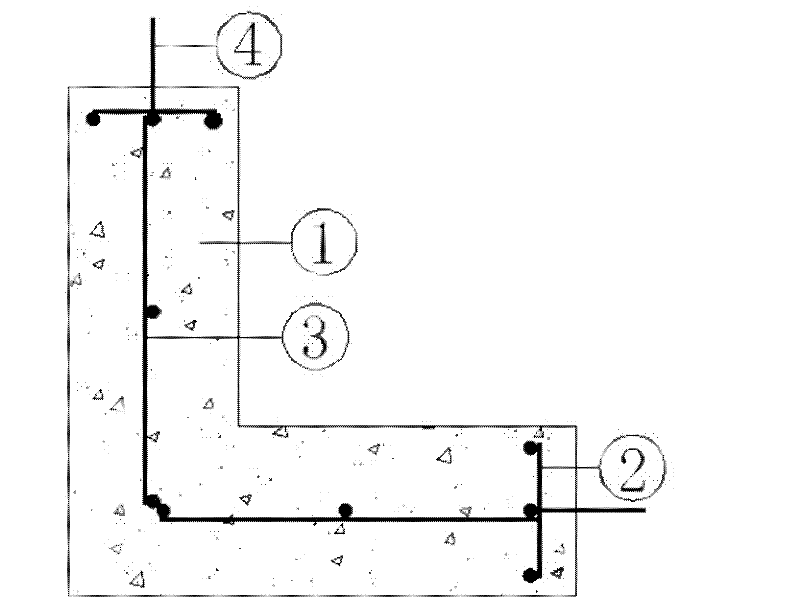 Latticed single-row reinforced special-shaped sectional concrete column-wallboard shock absorption house and making method