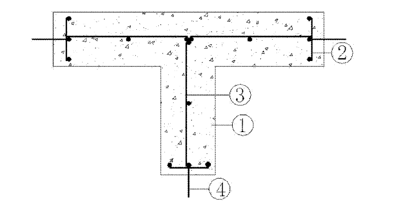 Latticed single-row reinforced special-shaped sectional concrete column-wallboard shock absorption house and making method
