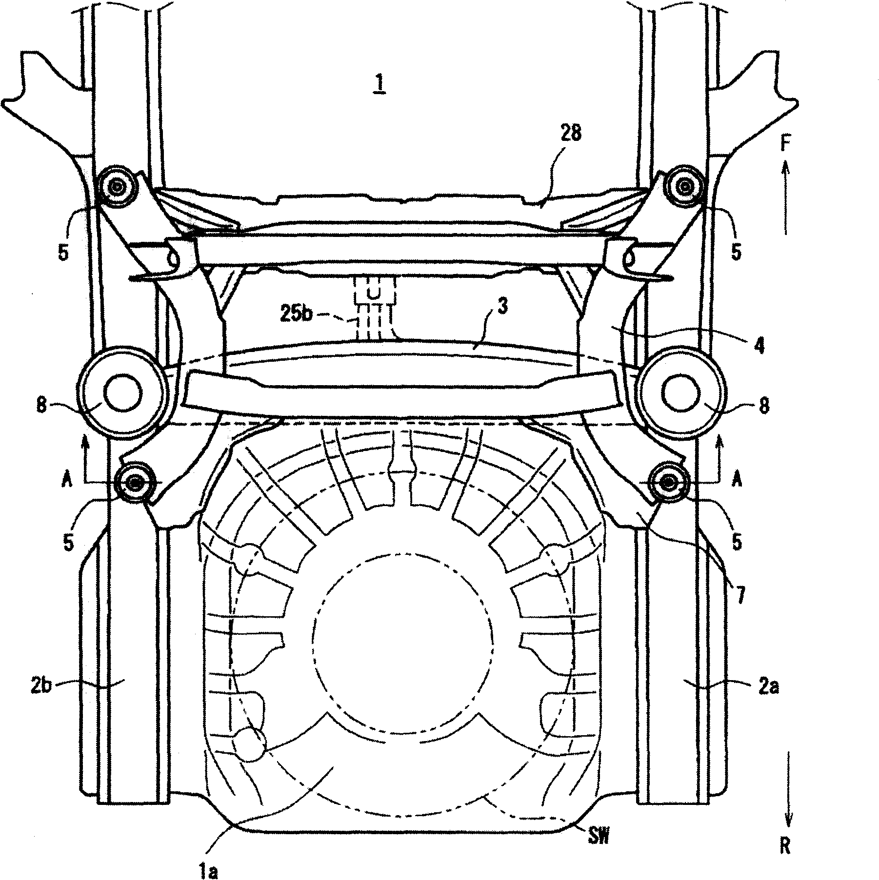 Lower structure of car body