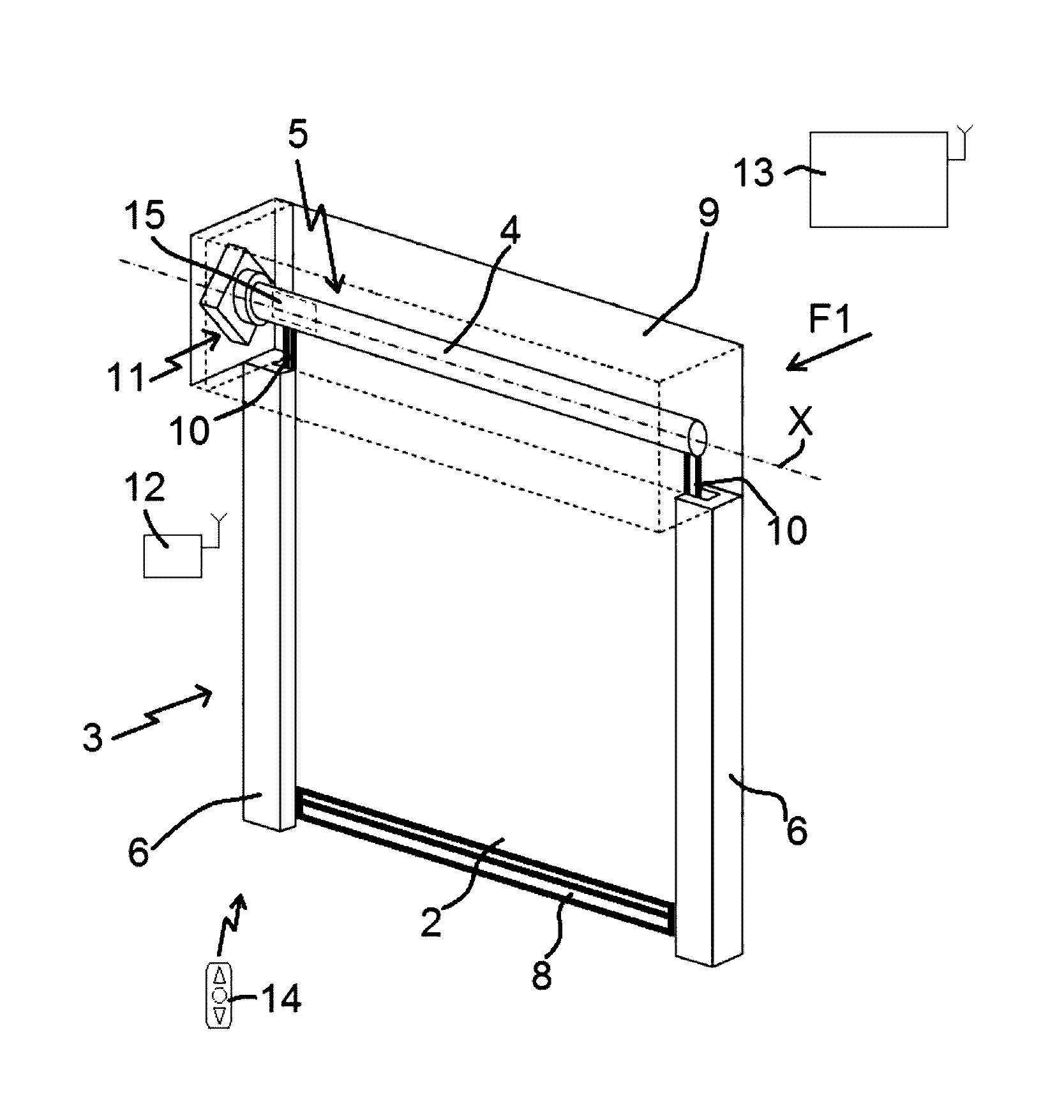 Winding device for a windable screen and closure or sun-protection home-automation installation including such a device