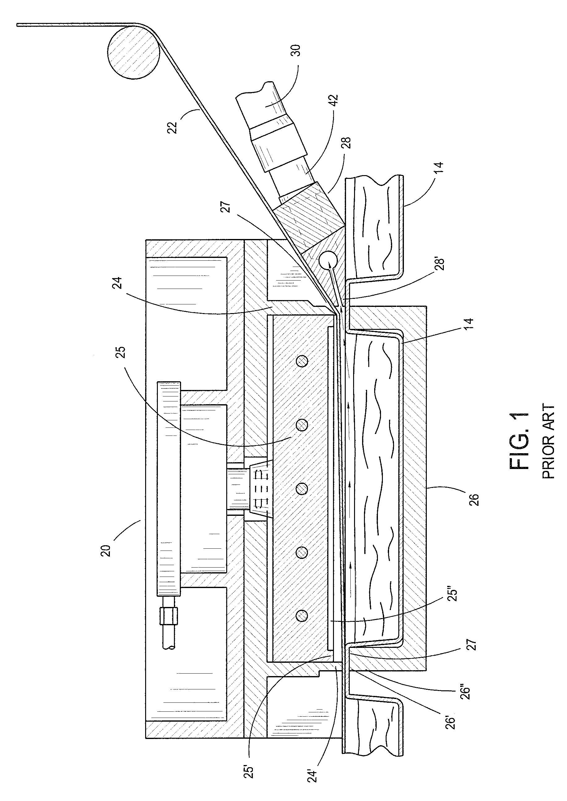 Sealing gasket for lower tool of a sealing station of a vacuum packaging machine