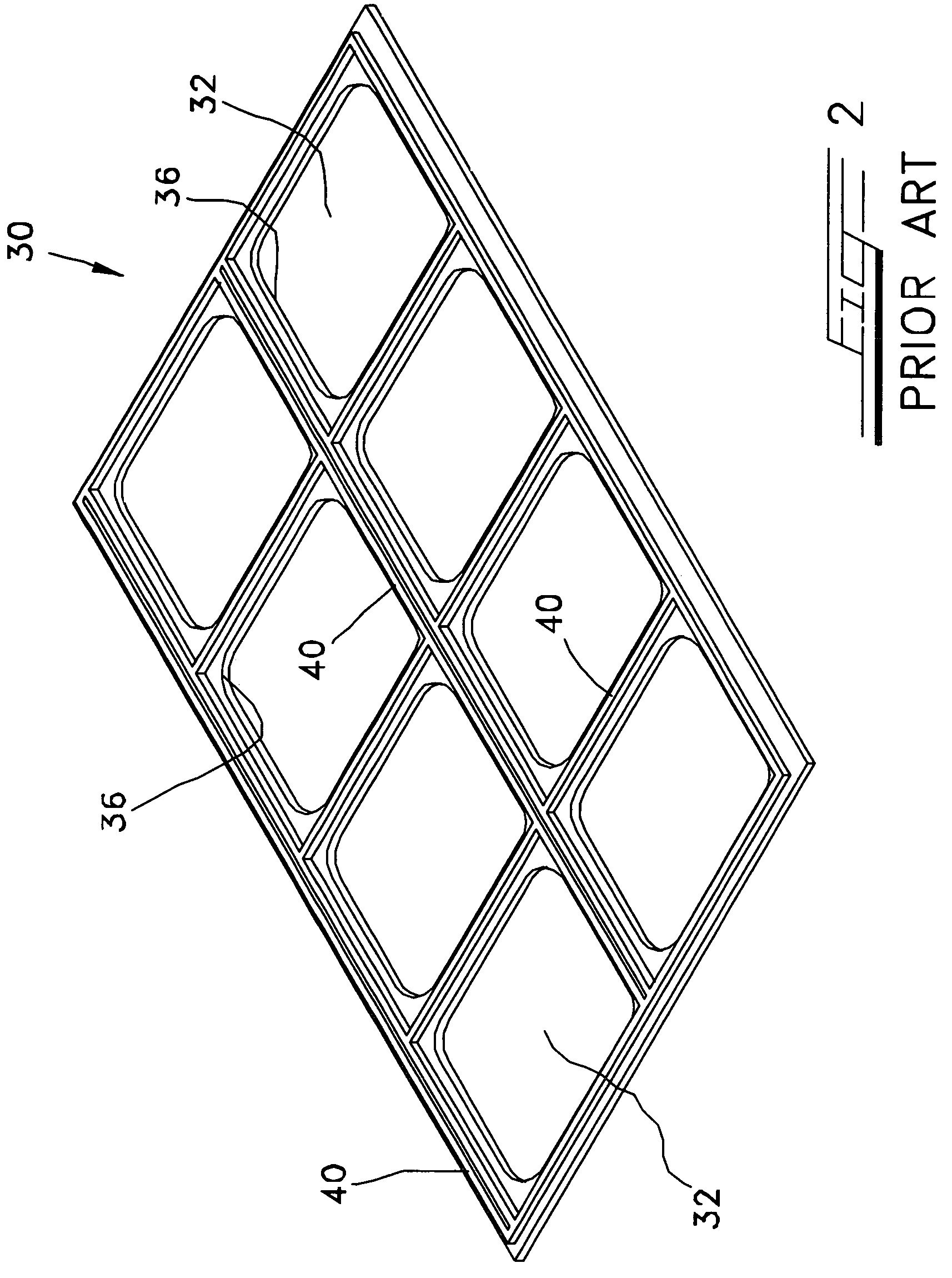 Sealing gasket for lower tool of a sealing station of a vacuum packaging machine