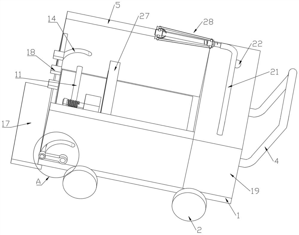 Portable cleaning device for mechanical equipment maintenance