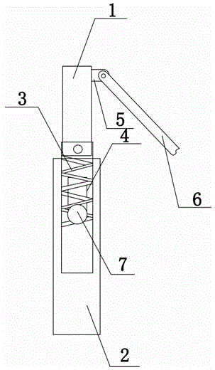 Connection movement support shaft structure