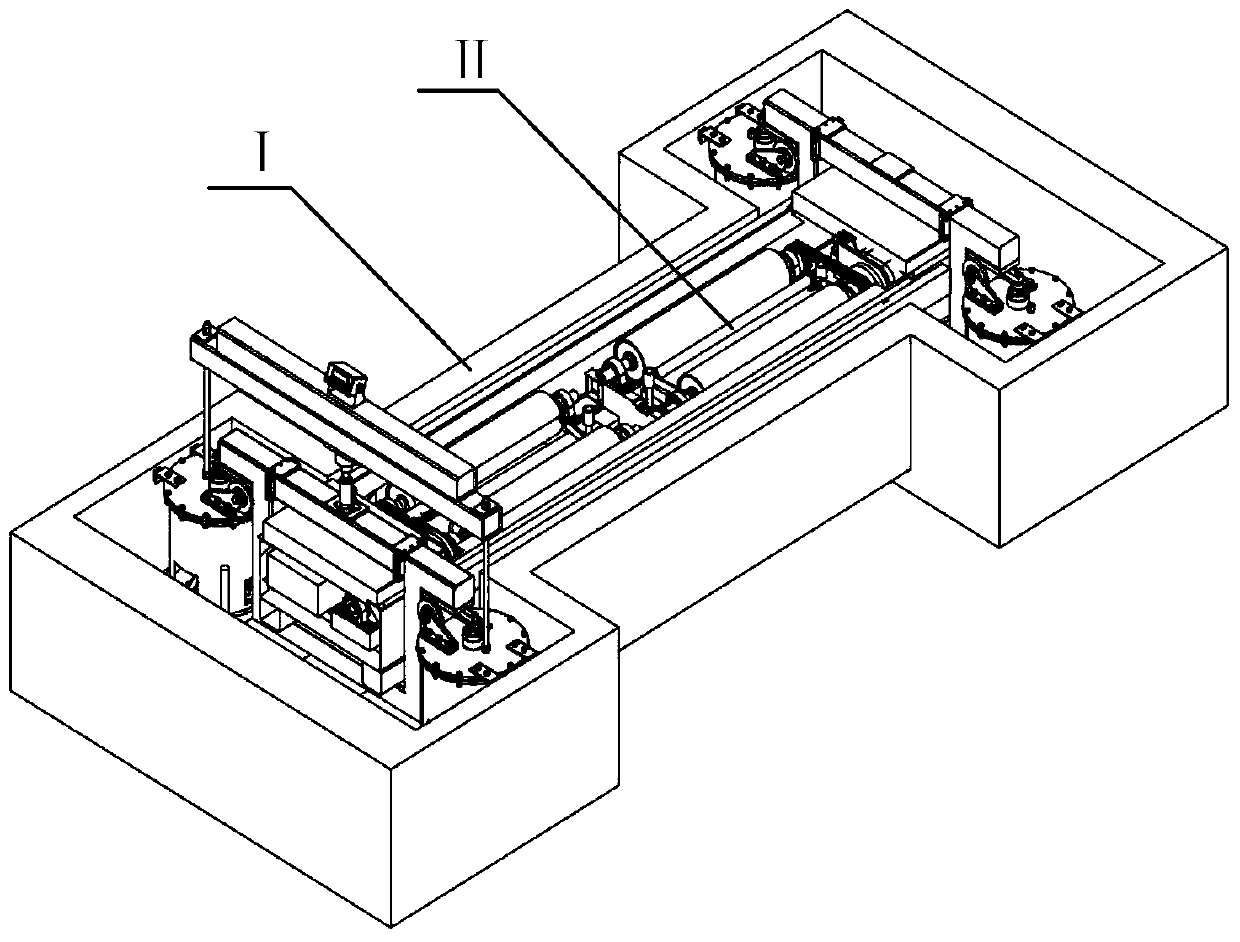 Lifting car airbag lifting brake test bench