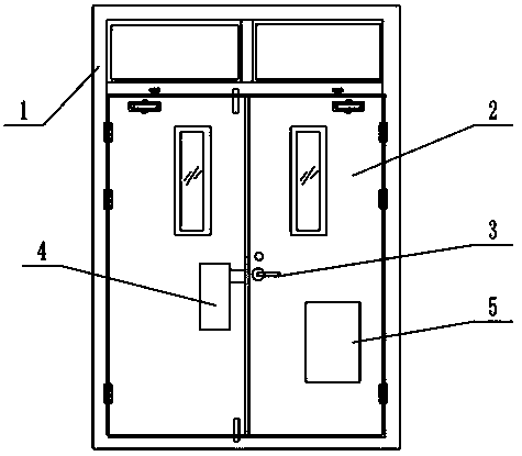 Cooling fire escape door