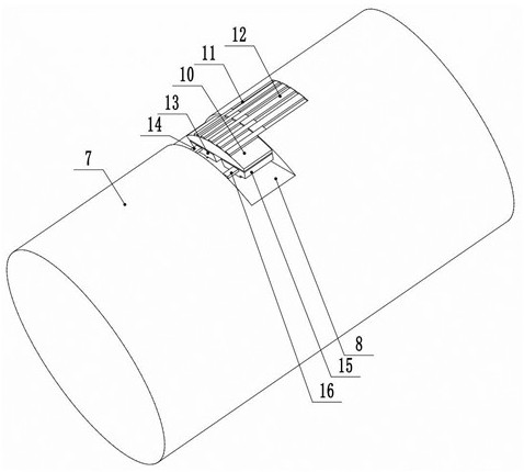 Fiber take-up device for winding bottle production