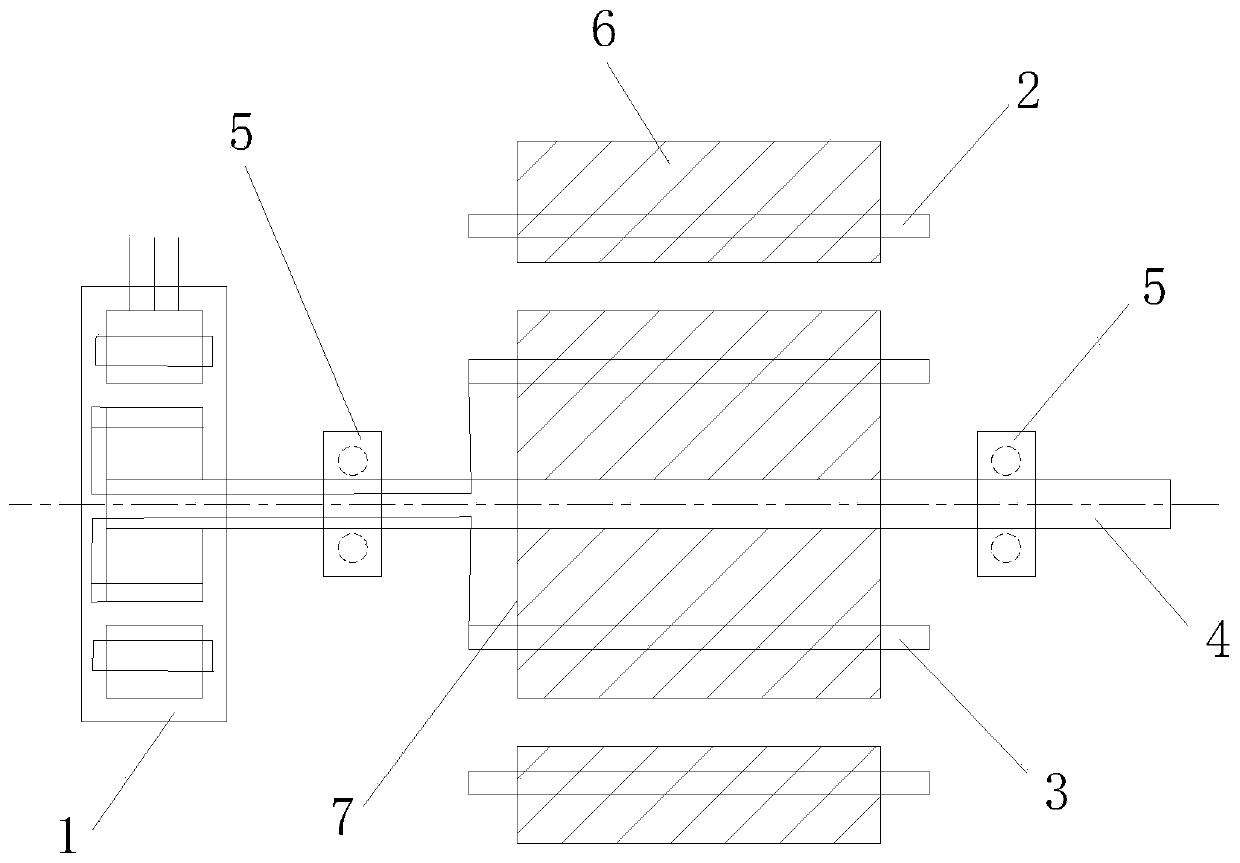 Difference frequency type high-frequency motor