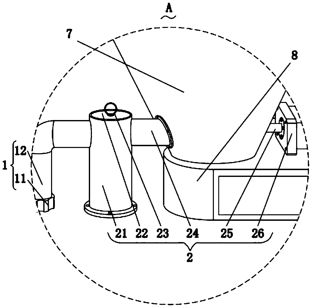 A plastic film blowing machine