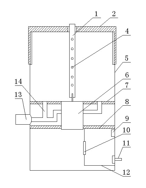 Dust removing device for filter of automobile