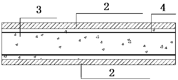 Low-shrinkage ultra-high-strength concrete-reinforced concrete combined structure and construction method thereof