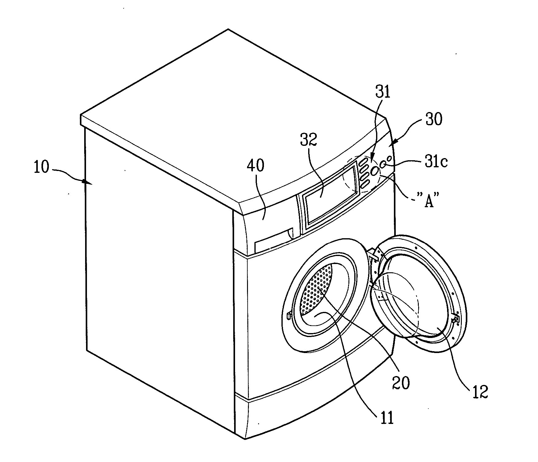 Button assembly and washing machine having the same