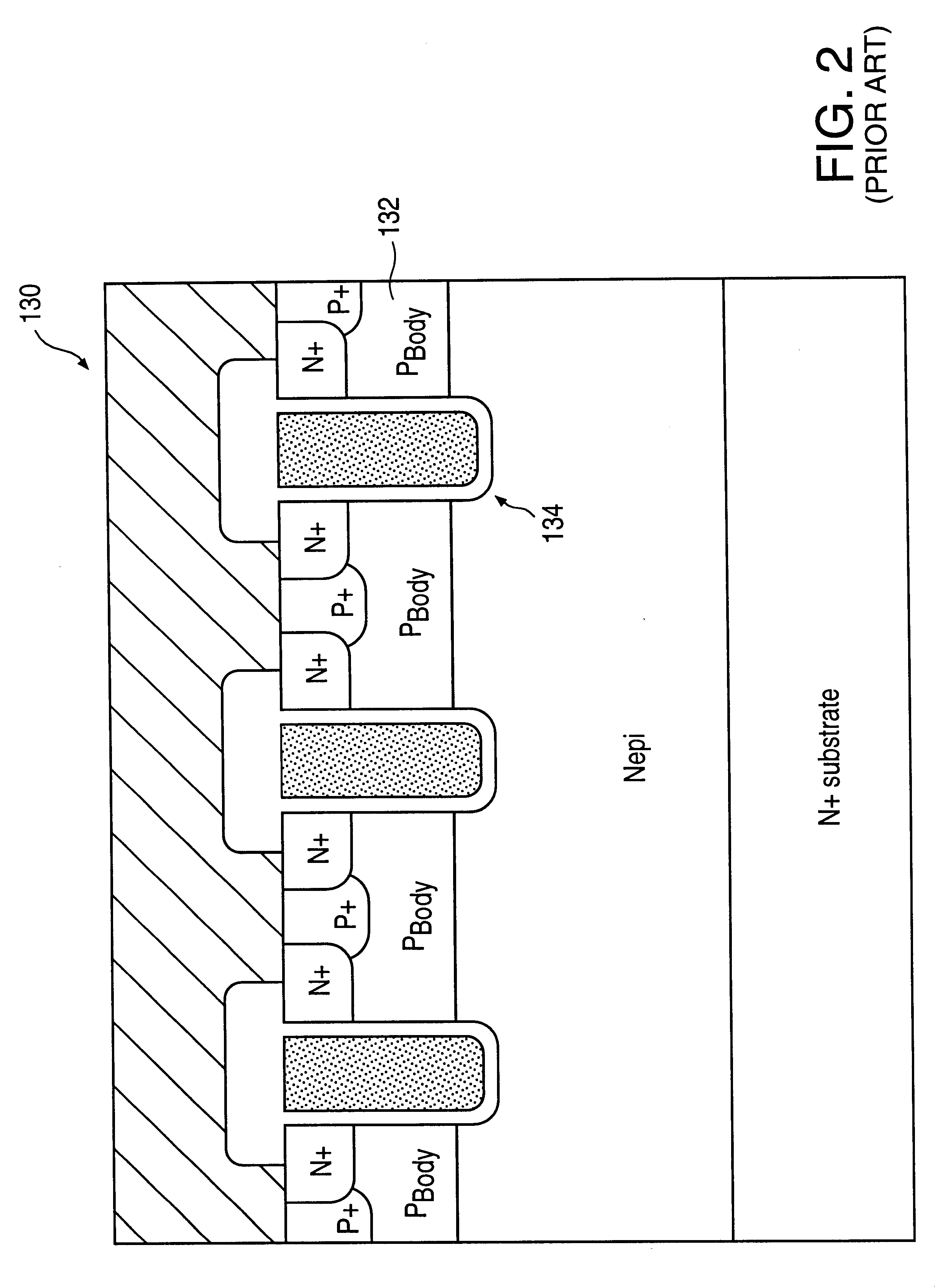 Process of manufacturing Trench gate semiconductor device having gate oxide layer with multiple thicknesses