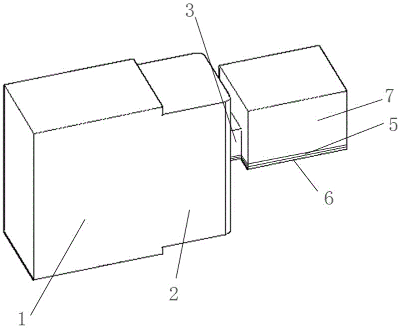 Terminal connection feed-backward type rectangular waveguide-microstrip transition device