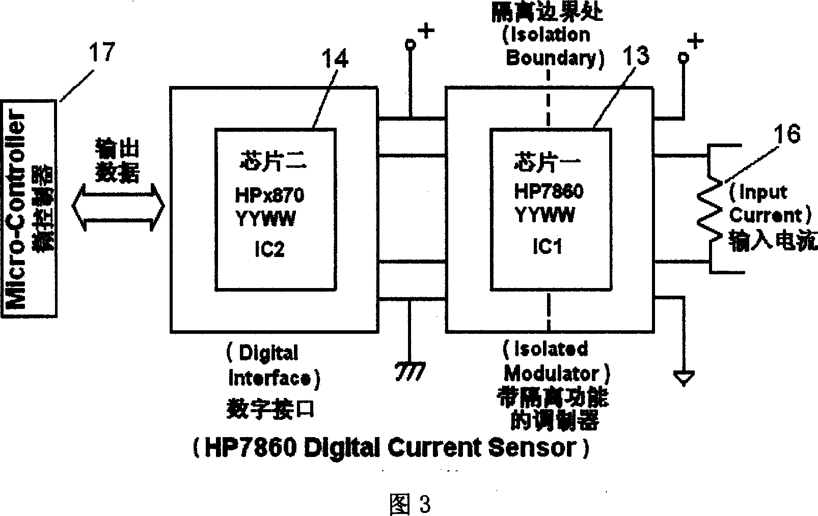 Precision current sensor used for electric machine control