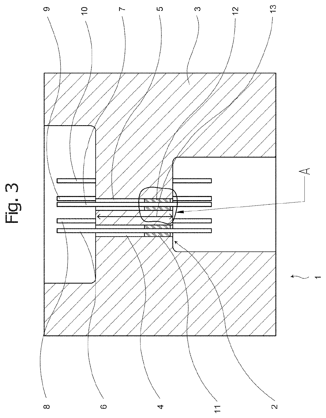 Feed-throughs for high external pressure applications and method for producing same