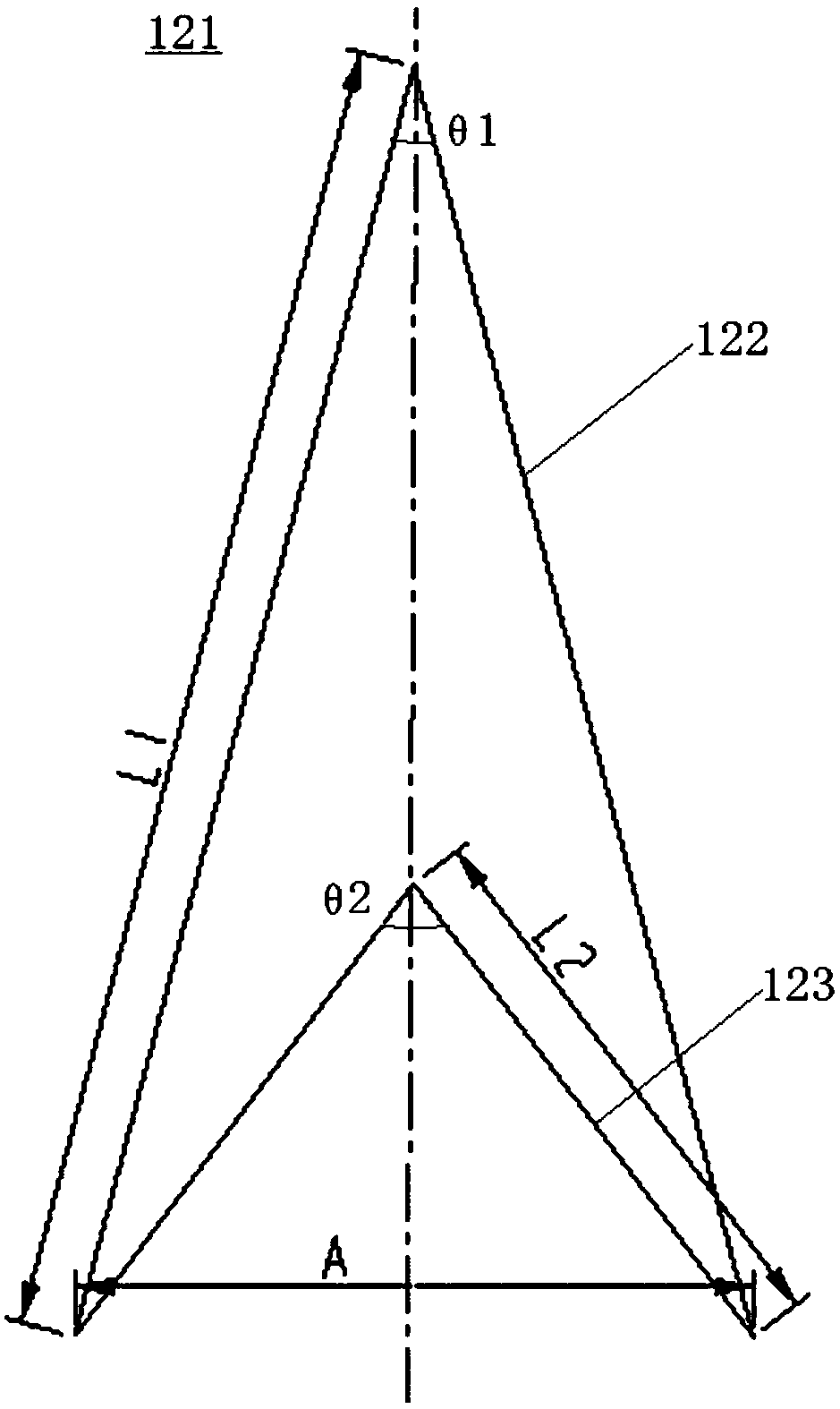 Double-headed arrow type pier protection device