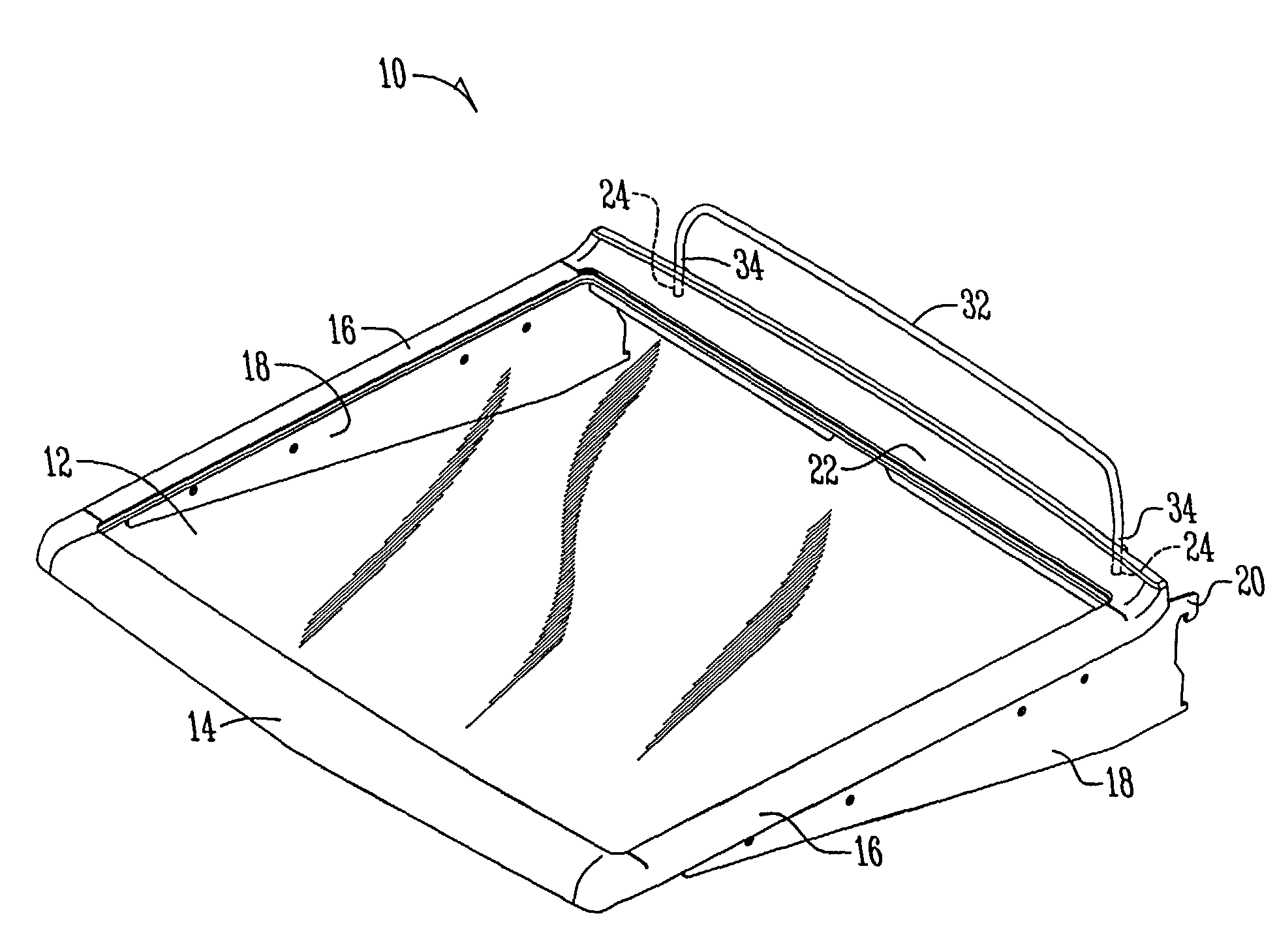 Upright rear wall extension for refrigerator shelves