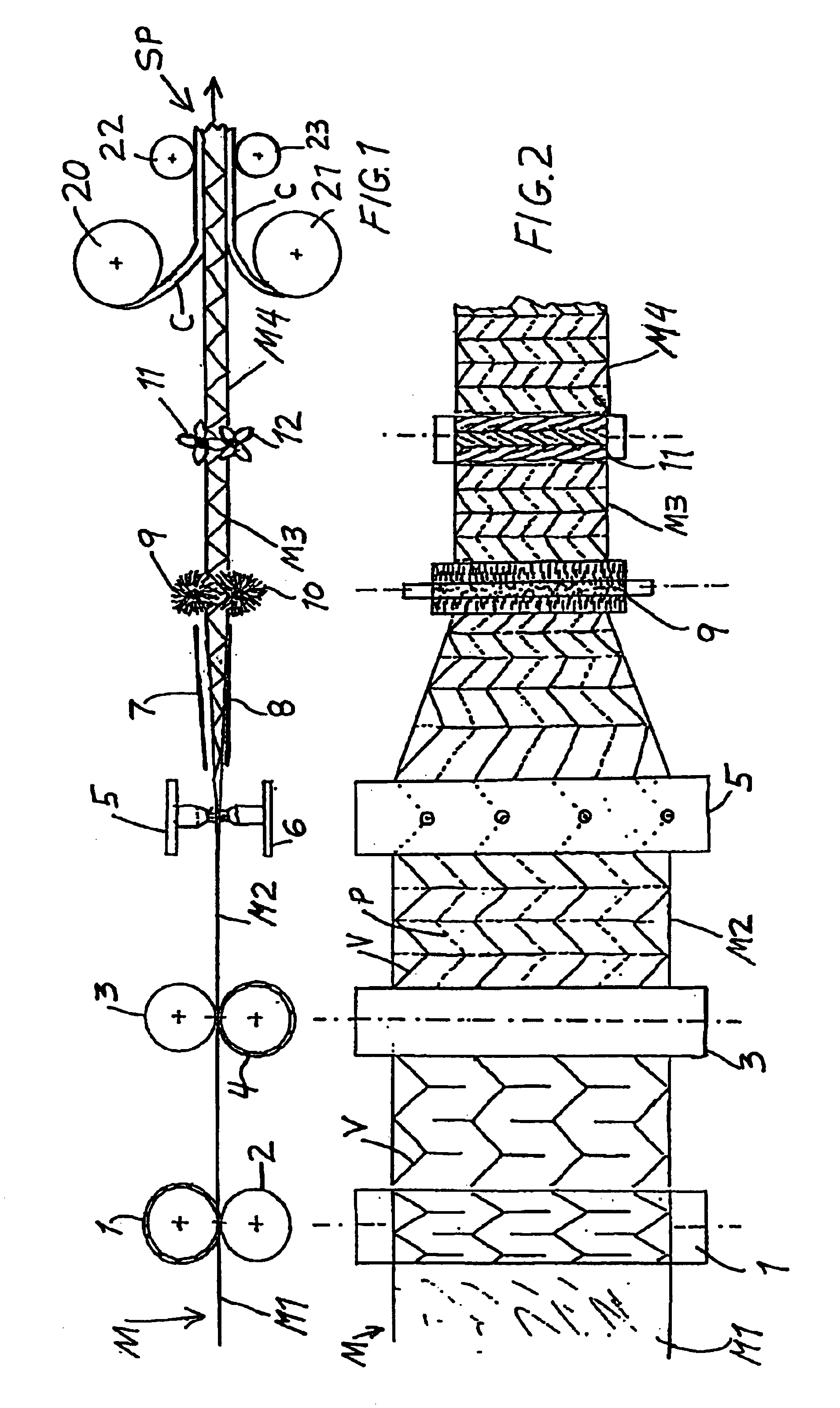 Method and apparatus for producing a composite structural panel with a folded material core