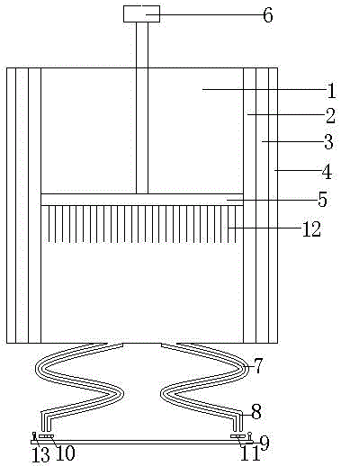 LED lamp filament gluing device