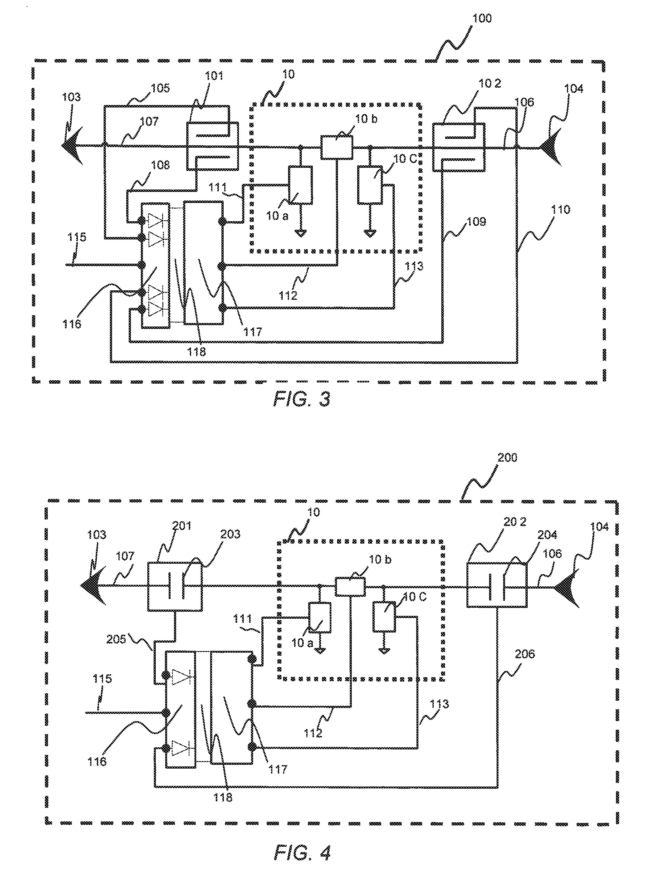 Tunable microwave devices with auto-adjusting matching circuit