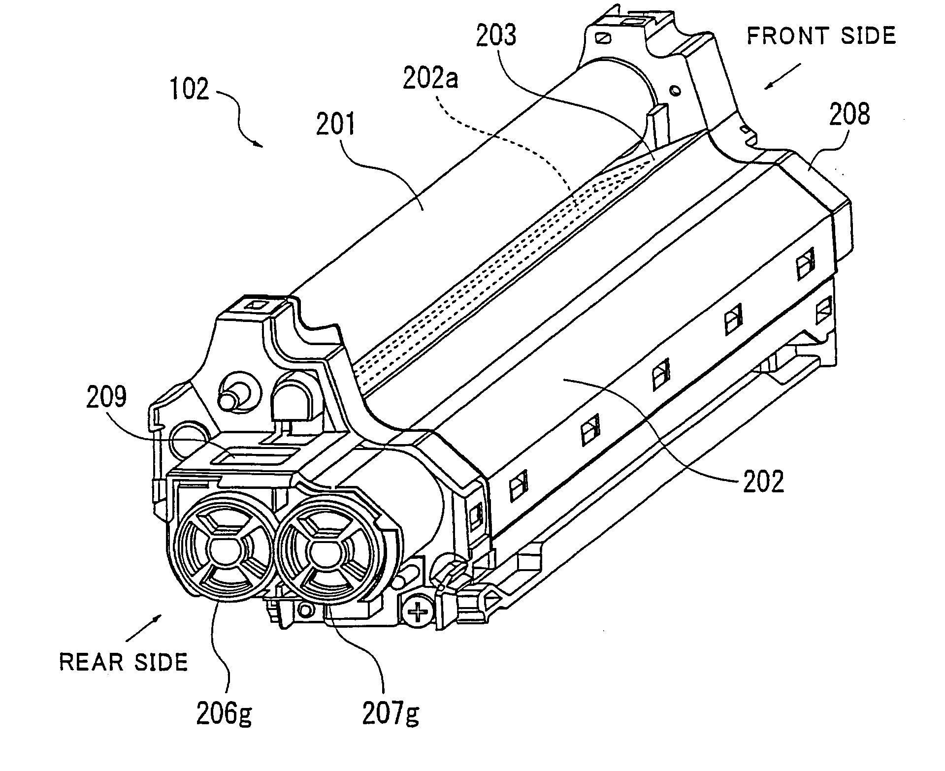 Developing device, image forming apparatus using the same, and method for peeling off sealing member of the developing device