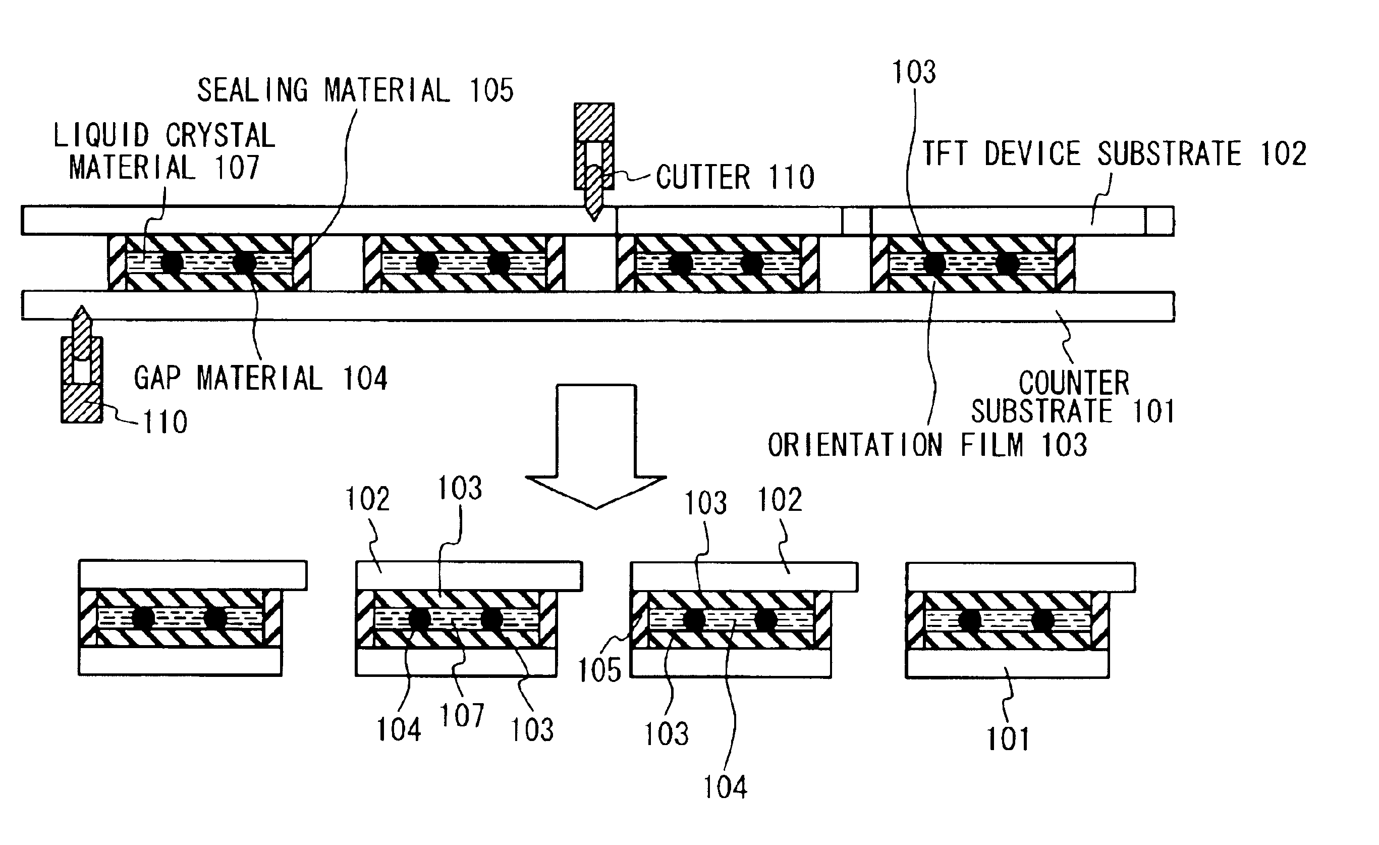 Producing method of the liquid crystal display panel