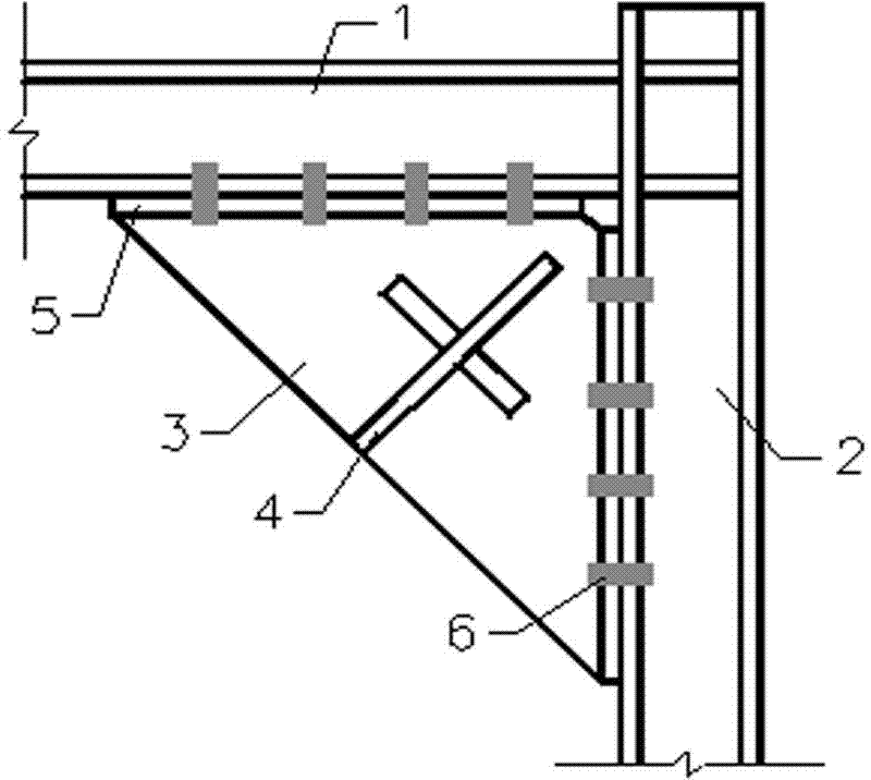 Anti-seismic structure of energy-consumption angle brace