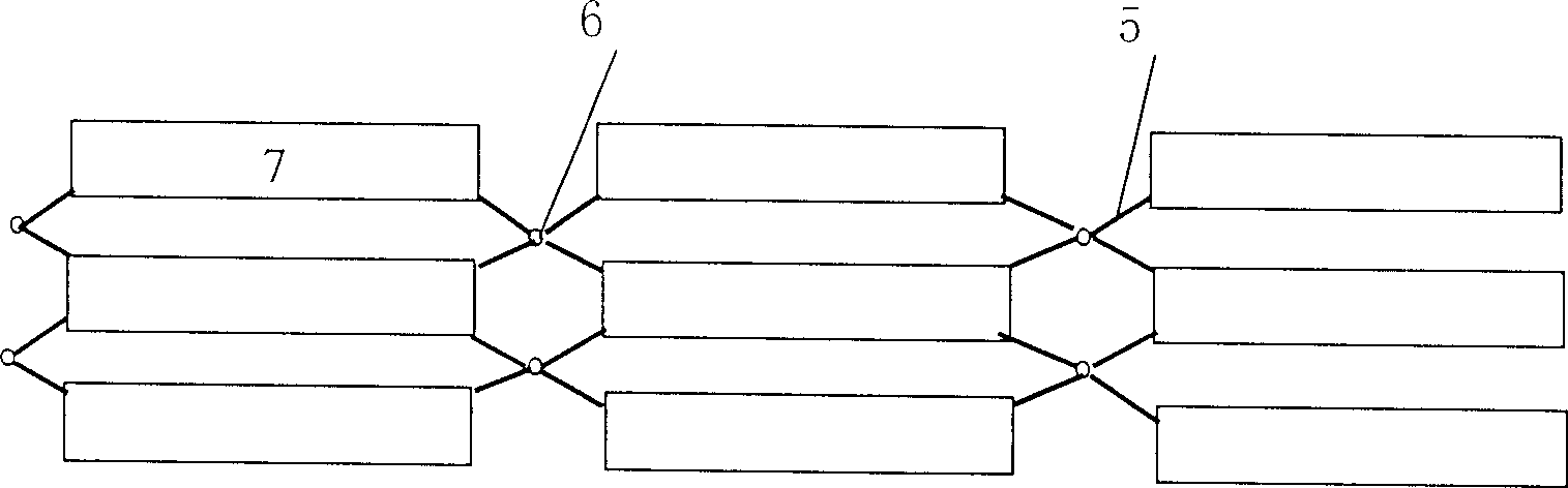 Method for biological repairing eutrophication of subtropical zone sea water fish culture in net cage area