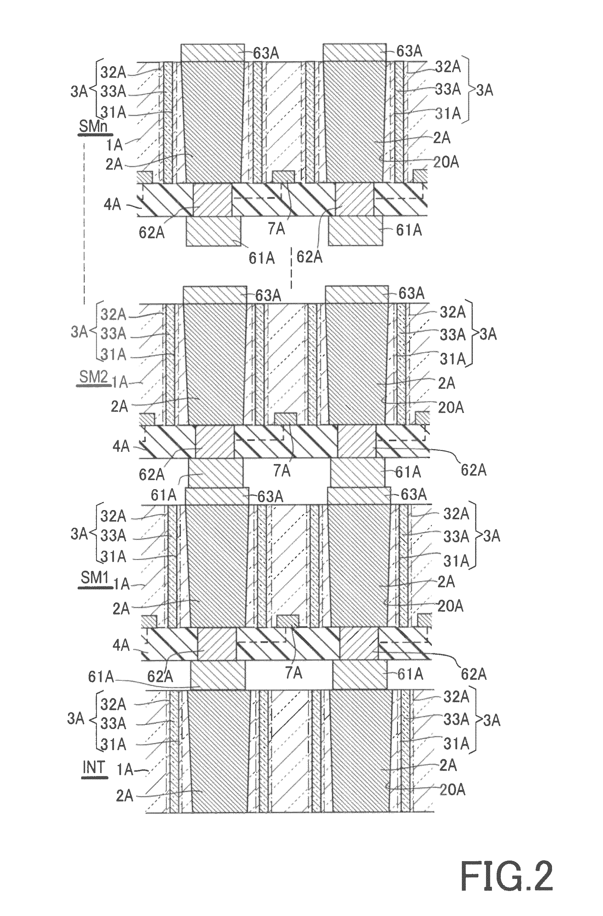 Electronic device, conductive composition, metal filling apparatus, and electronic device manufacturing method