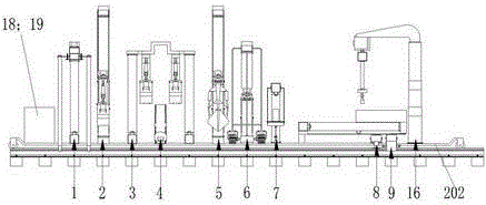 Sleeper replacement machine with parallel four-bar mechanism