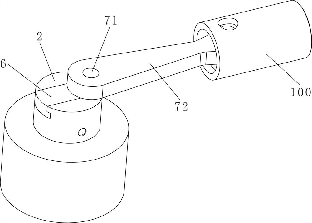 Linkage mechanism with variable eccentric distance for massage gun