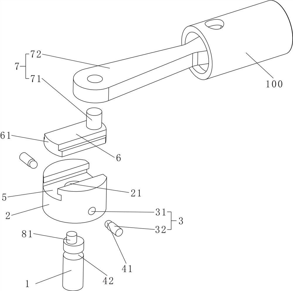 Linkage mechanism with variable eccentric distance for massage gun
