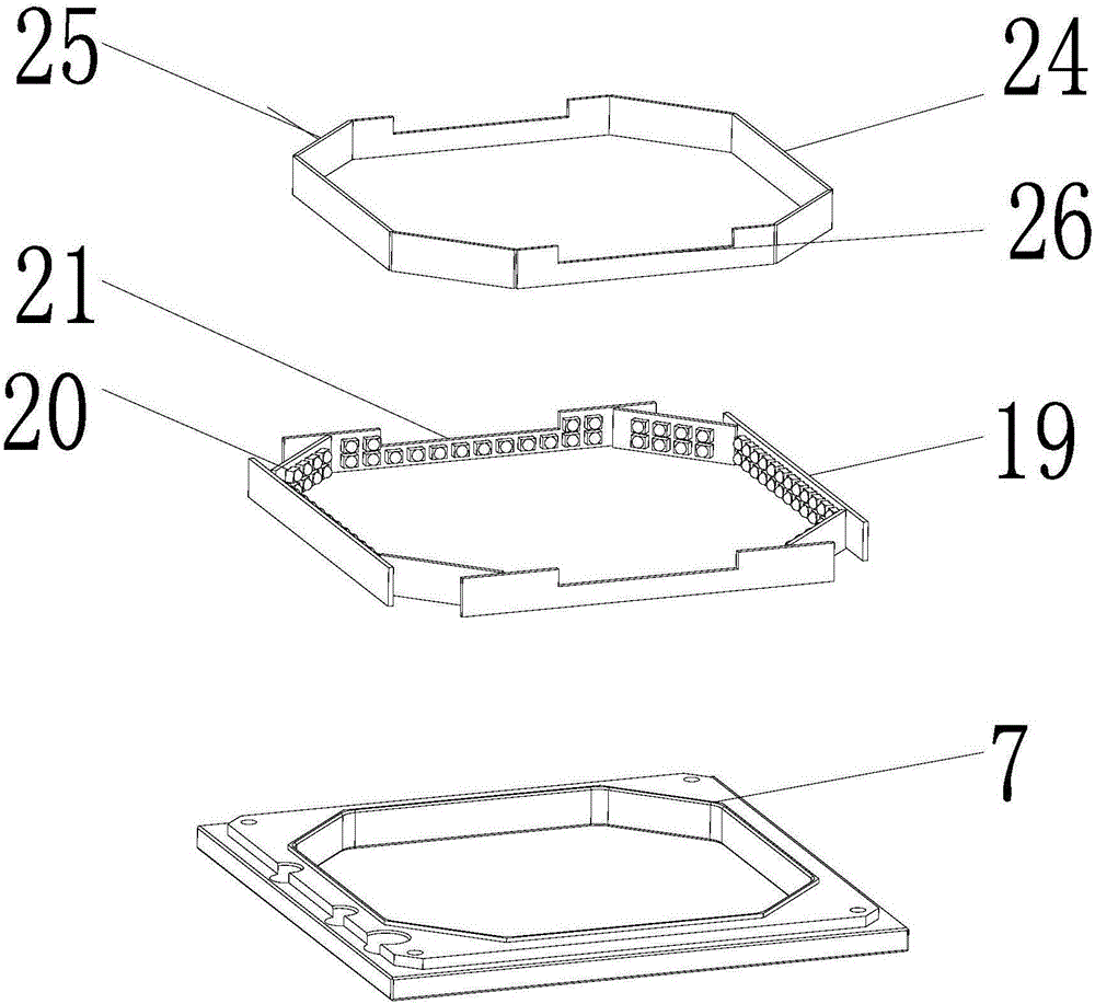 Combined light source of intelligent equipment chip mounter line scanning identification system